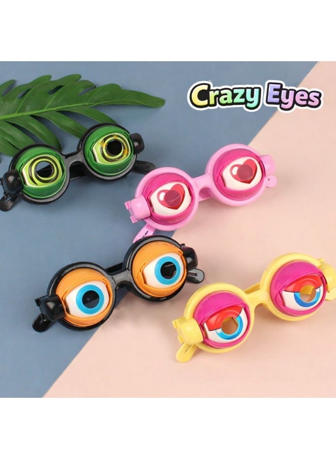 Whimsy Crazy Eyes Kids Toy Glasses – Funny Novelty Winking Eyeball Goggles, Creative Gag & Party Prop for Boys & Girls, Funny Interactive Pull-String Eyewear - Image 1